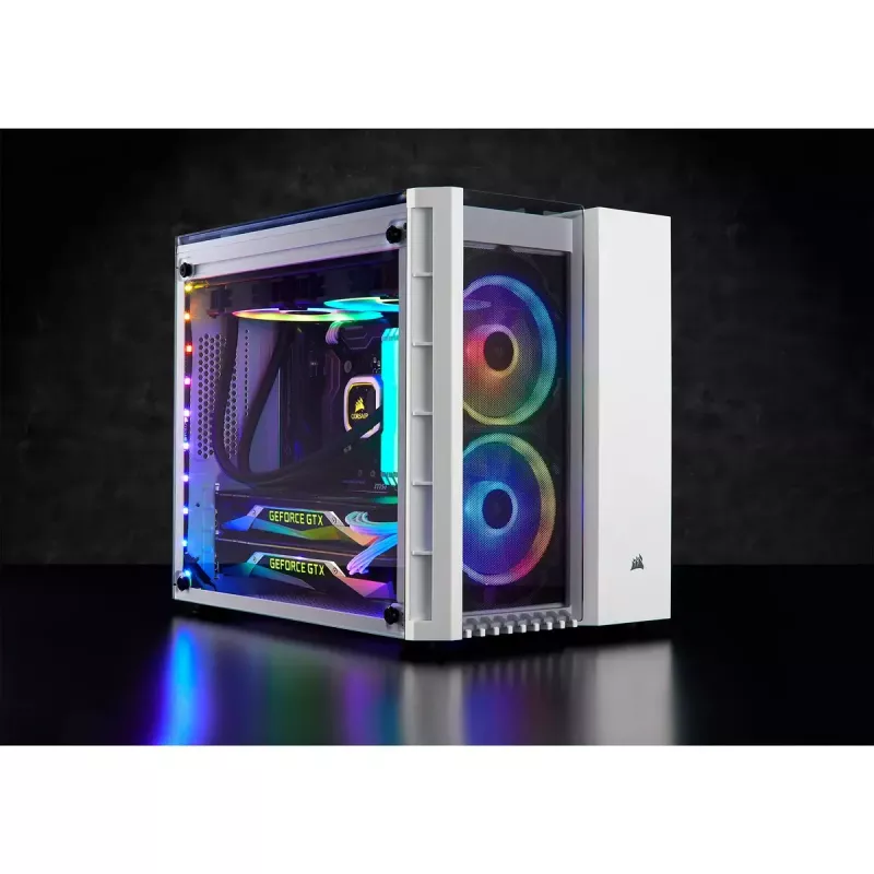 Corsair Crystal 280X Micro ATX Weiß PC-Gehäuse