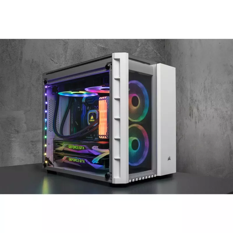 Corsair Crystal 280X Micro ATX Weiß PC-Gehäuse