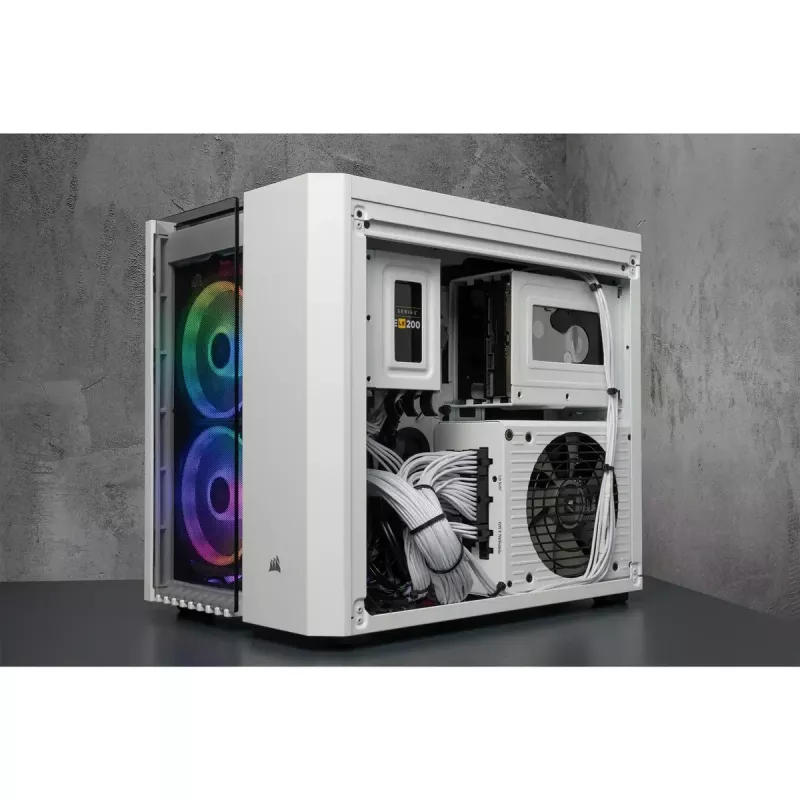 Corsair Crystal 280X Micro ATX Weiß PC-Gehäuse