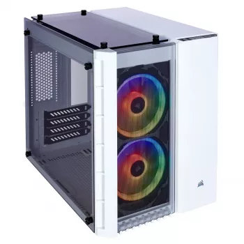 Corsair Crystal 280X Micro ATX Weiß PC-Gehäuse