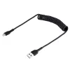 StarTech.com 50cm (20in) USB-auf-Lightning-Kabel, MFi-zertifiziert, gewendeltes iPhone-Ladekabel, Schwarz, strapazierfähiger TPE-Mantel mit Aramidfaser, robustes gewendeltes Lightning-Kabel