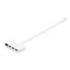 StarTech.com 3-Port USB-C Hub mit Gigabit Ethernet – USB-C auf 3x USB-A – USB 3.0 Hub – Weiß