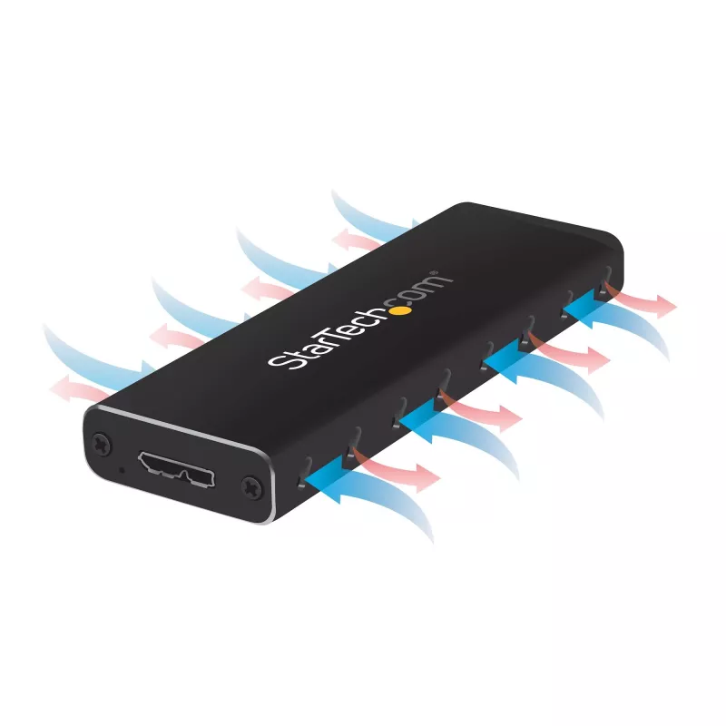StarTech.com M.2 SSD-Gehäuse für M.2 SATA SSDs – USB 3.0 (5 Gbit/s) mit UASP