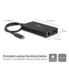 StarTech.com USB-C-Multiport-Adapter – USB-C-Reise-Dockingstation mit 4K HDMI – 60 W Power Delivery Pass-Through, GbE, 2 Ports USB-A 3.0 Hub – Tragbares Mini-USB-Typ-C-Dock für Laptops