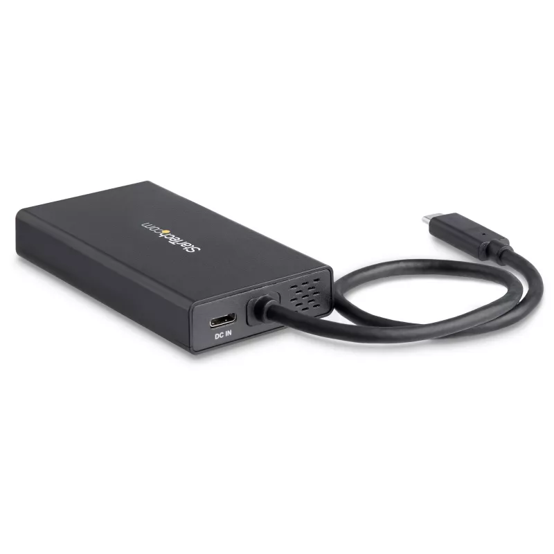 StarTech.com USB-C-Multiport-Adapter – USB-C-Reise-Dockingstation mit 4K HDMI – 60 W Power Delivery Pass-Through, GbE, 2 Ports USB-A 3.0 Hub – Tragbares Mini-USB-Typ-C-Dock für Laptops