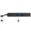 StarTech.com USB-C-Multiport-Adapter – USB-C-Reise-Dockingstation mit 4K HDMI – 60 W Power Delivery Pass-Through, GbE, 2 Ports USB-A 3.0 Hub – Tragbares Mini-USB-Typ-C-Dock für Laptops