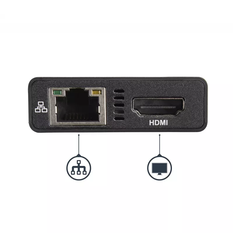 StarTech.com USB-C-Multiport-Adapter – USB-C-Reise-Dockingstation mit 4K HDMI – 60 W Power Delivery Pass-Through, GbE, 2 Ports USB-A 3.0 Hub – Tragbares Mini-USB-Typ-C-Dock für Laptops
