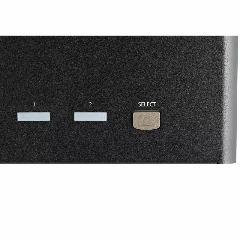 StarTech.com 2-Port Triple-Monitor DisplayPort KVM-Switch – 4K 60Hz UHD HDR – Desktop DP 1.2 KVM mit 2-Port USB 3.0 Hub (5 Gbit/s) & 4x USB 2.0 HID-Ports, Audio – Hotkey-Umschaltung – TAA