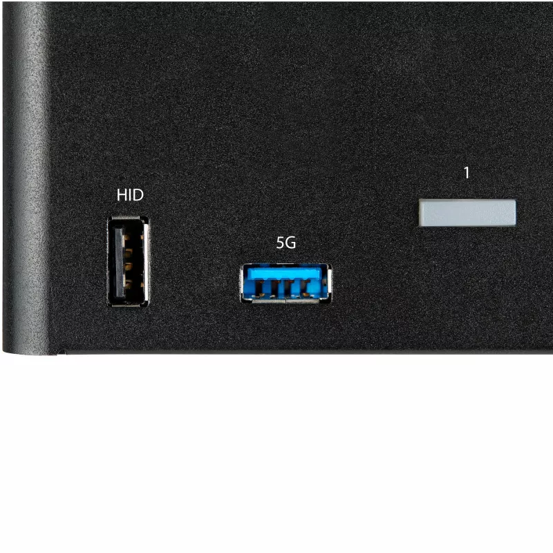 StarTech.com 2-Port Triple-Monitor DisplayPort KVM-Switch – 4K 60Hz UHD HDR – Desktop DP 1.2 KVM mit 2-Port USB 3.0 Hub (5 Gbit/s) & 4x USB 2.0 HID-Ports, Audio – Hotkey-Umschaltung – TAA