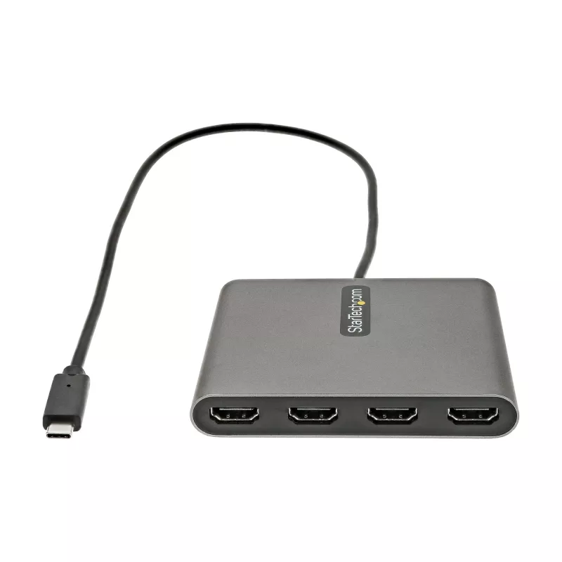 StarTech.com USB-C auf Quad HDMI Adapter, USB-C zu 4x HDMI Monitor Konverter für Windows (keine Unterstützung für macOS/ChromeOS/Linux) - TAA