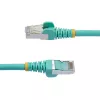 StarTech.com 10m CAT6a Ethernet-Kabel - Aqua - Low Smoke Zero Halogen (LSZH) - 10GbE 500MHz 100W PoE++ Snagless RJ-45 mit Zugentlastung S/FTP Netzwerk-Patchkabel