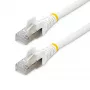 StarTech.com 5m CAT6a Ethernet-Kabel - Weiß - Low Smoke Zero Halogen (LSZH) - 10GbE 500MHz 100W PoE++ Rastnasenschutz RJ-45 mit Zugentlastung S/FTP Netzwerk-Patchkabel
