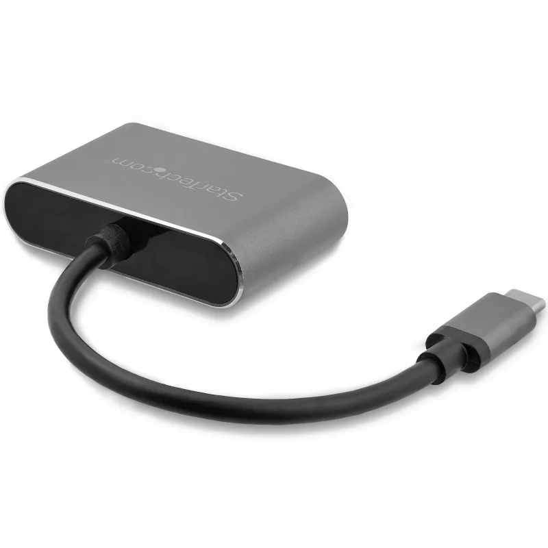 StarTech.com USB-C auf VGA und HDMI Adapter - 2-in-1 - 4K 30Hz - Space Grau