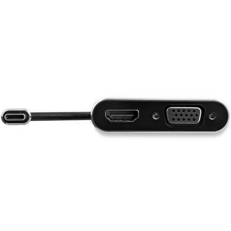 StarTech.com USB-C auf VGA und HDMI Adapter - 2-in-1 - 4K 30Hz - Space Grau