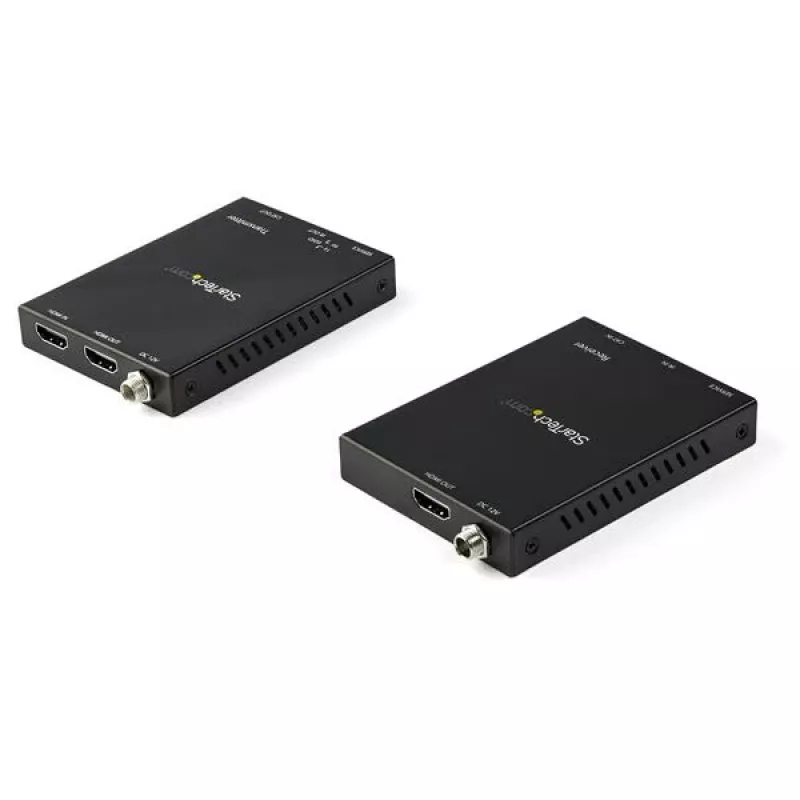 StarTech.com HDMI over CAT6 Extender Kit - 4K 60Hz, 3840 x 2160 Pixel, AV-Sender & -Empfänger, 50 m, Kabelgebunden, Schwarz, HDCP