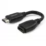 StarTech.com 6 Zoll (15 cm) HDMI Portsaver-Kabel – 4K 60 Hz High Speed HDMI 2.0 Verlängerungskabel mit Ethernet – Kurzes HDMI-Verlängerungskabel – HDMI-Stecker-auf-Buchse-Verlängerungsadapterkabel