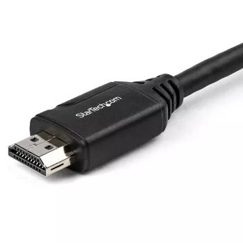 StarTech.com 6 Zoll (15 cm) HDMI Portsaver-Kabel – 4K 60 Hz High Speed HDMI 2.0 Verlängerungskabel mit Ethernet – Kurzes HDMI-Verlängerungskabel – HDMI-Stecker-auf-Buchse-Verlängerungsadapterkabel
