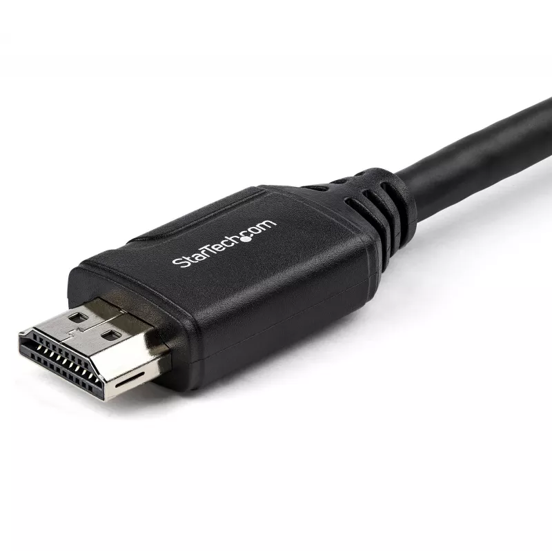StarTech.com 6 Zoll (15 cm) HDMI Portsaver-Kabel – 4K 60 Hz High Speed HDMI 2.0 Verlängerungskabel mit Ethernet – Kurzes HDMI-Verlängerungskabel – HDMI-Stecker-auf-Buchse-Verlängerungsadapterkabel