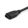 StarTech.com 6 Zoll (15 cm) HDMI Portsaver-Kabel – 4K 60 Hz High Speed HDMI 2.0 Verlängerungskabel mit Ethernet – Kurzes HDMI-Verlängerungskabel – HDMI-Stecker-auf-Buchse-Verlängerungsadapterkabel