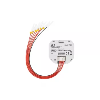 Lichtschalter Homematic IP HmIP-FCI6, weiß, Tastensteuerung, Batterie (AAA), IP20, 48,5×15×53 mm