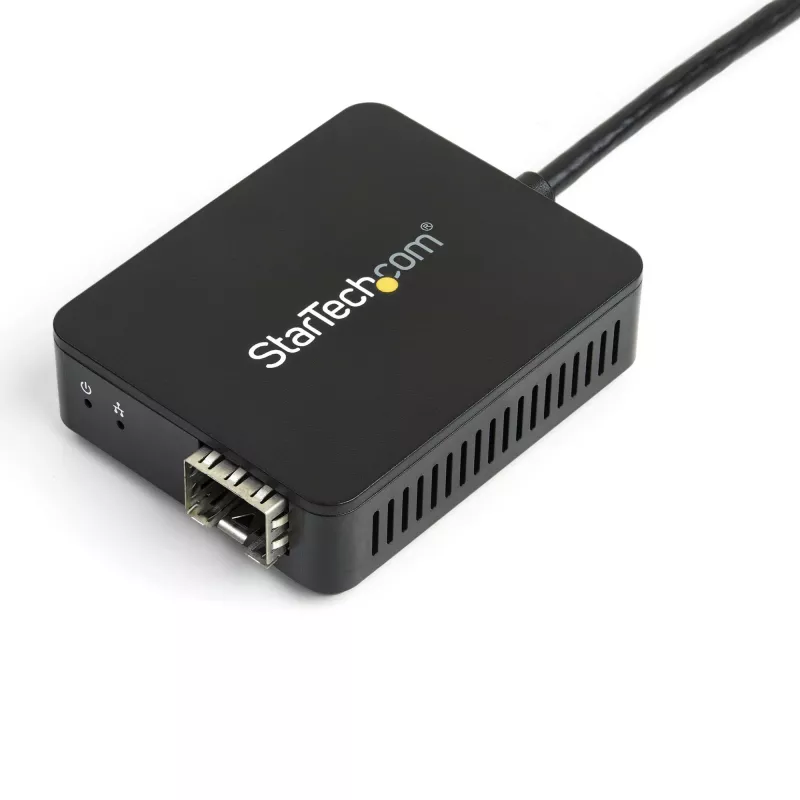 StarTech.com USB 3.0 zu Glasfaser-Konverter – Kompakter USB-zu-Open-SFP-Adapter – USB-zu-Gigabit-Netzwerkadapter – USB 3.0 Glasfaser-Adapter, kompatibel mit Multimode-(MMF)/Singlemode-Faser (SMF)
