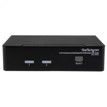 StarTech.com 2-Port professioneller USB DisplayPort KVM-Switch mit Audio