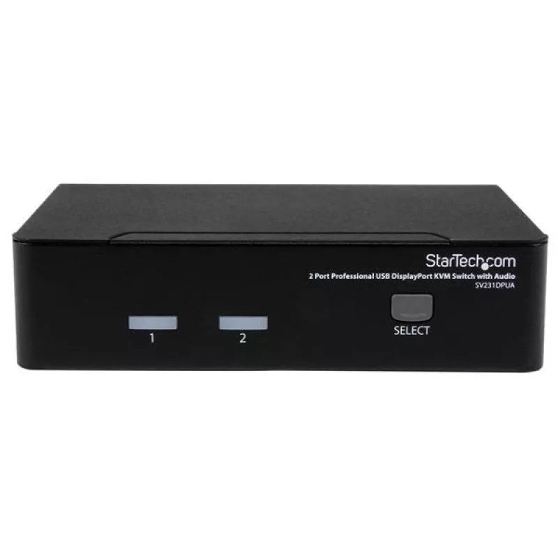 StarTech.com 2-Port professioneller USB DisplayPort KVM-Switch mit Audio