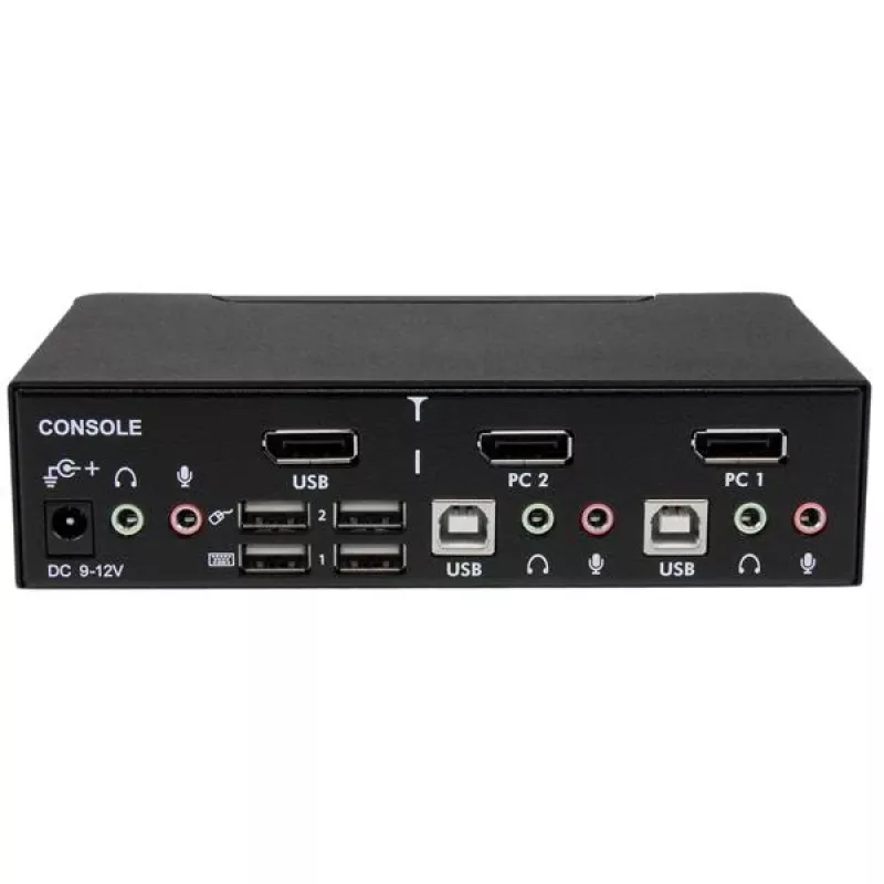 StarTech.com 2-Port professioneller USB DisplayPort KVM-Switch mit Audio