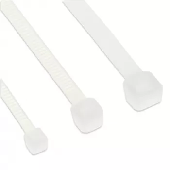 Kabelbinder InLine 100 mm × 2.5 mm weiß, Zugfestigkeit 78,5 N, 100 Stück