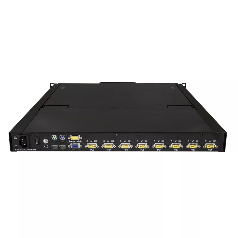 StarTech.com 8-Port Rackmount KVM-Konsole mit 1,8-m-Kabeln – Integrierter KVM-Switch mit 19-Zoll-LCD-Monitor – Voll ausgestattete 1-HE-LCD-KVM-Schublade – OSD-KVM – Langlebig, 50.000 Stunden MTBF – USB + VGA-Unterstützung