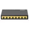 Intellinet 8-Port Gigabit Ethernet Switch, Desktop-Größe, Kunststoff, IEEE 802.3az (Energy Efficient Ethernet), Schwarz