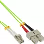 InLine Glasfaser-Duplexkabel LC/SC 50/125µm OM5 2m