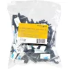 StarTech.com 100 selbstklebende Kabelmanagement-Clips Schwarz – Netzwerk-/Ethernet-/Schreibtisch-/Computer-Kabelorganisator – Klebende Kabel-/Draht-Halter – Nylon-Selbstklebeclip UL/94V-2 brandgeprüft