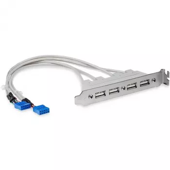 StarTech.com 4 Port USB A Female Slot Plate Adapter, 0,286 m, CE, UL, REACH, RoHS, -5 - 40 °C, -5 - 80 °C, 20 - 60%