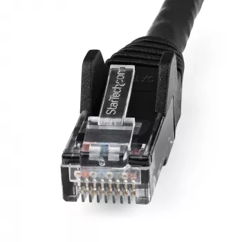 StarTech.com 3m CAT6 Ethernetkabel – LSZH (raucharm, halogenfrei) – 10 Gigabit 250 MHz 100 W PoE RJ45 10GbE UTP Netzwerk-Patchkabel, rastnasenschutz mit Zugentlastung – Schwarz, CAT 6, ETL-verifiziert, 24AWG