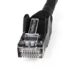 StarTech.com 5m CAT6 Ethernet-Kabel - LSZH (Low Smoke Zero Halogen) - 10 Gigabit 250Mhz 100W PoE RJ45 10GbE UTP Netzwerk-Patchkabel mit Zugentlastung und Knickschutz - Schwarz, CAT 6, ETL verifiziert, 24AWG