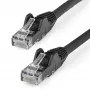 StarTech.com 50cm CAT6 Ethernet-Kabel - LSZH (Low Smoke Zero Halogen) - 10 Gigabit 250MHz 100W PoE RJ45 10GbE UTP Netzwerk-Patchkabel rastnasenfrei mit Zugentlastung - Schwarz, CAT 6, ETL-geprüft, 24AWG
