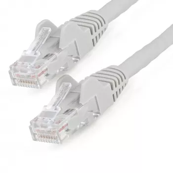 StarTech.com 50cm CAT6 Ethernet Kabel - LSZH (Low Smoke Zero Halogen) - 10 Gigabit 250MHz 100W PoE RJ45 10GbE UTP Netzwerk-Patchkabel rastnasenschutz mit Zugentlastung - Grau, CAT 6, ETL Verifiziert, 24AWG