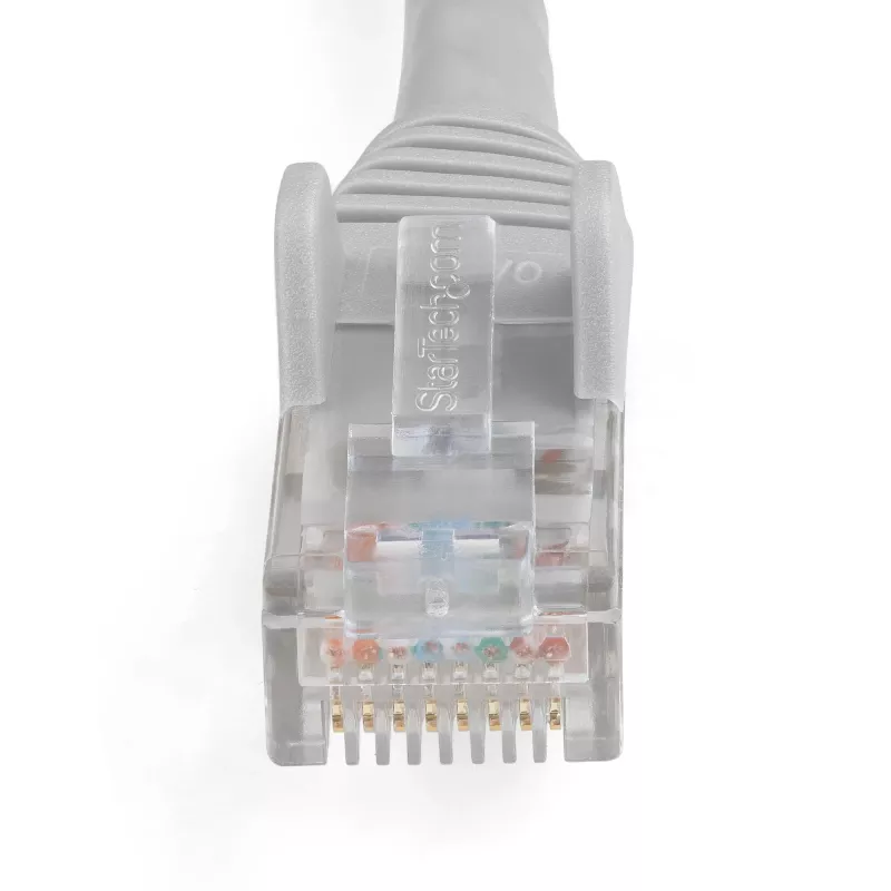 StarTech.com 50cm CAT6 Ethernet Kabel - LSZH (Low Smoke Zero Halogen) - 10 Gigabit 250MHz 100W PoE RJ45 10GbE UTP Netzwerk-Patchkabel rastnasenschutz mit Zugentlastung - Grau, CAT 6, ETL Verifiziert, 24AWG