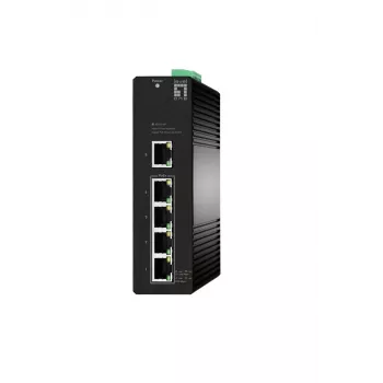 Managed Switch LevelOne Hilbert 5-Port Industrial Gigabit PoE Smart Lite Switch