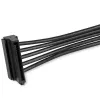 StarTech.com 4x SATA-Stromsplitter-Adapterkabel, SATA 15-polig, 4 x SATA, 0,4 m, Stecker, Buchse, Schwarz