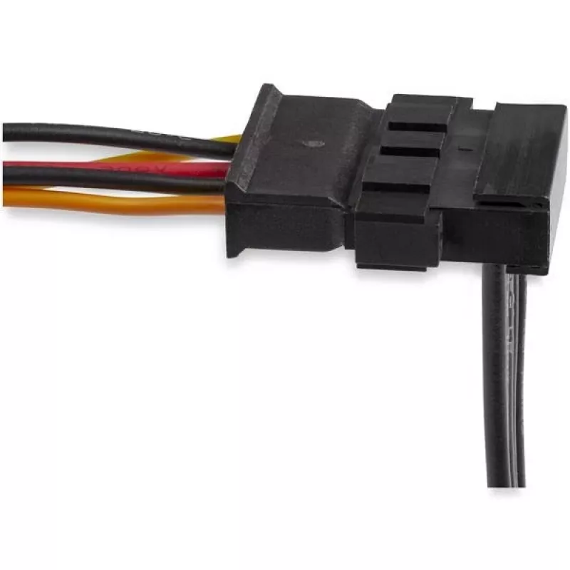 StarTech.com 4x SATA-Stromsplitter-Adapterkabel, SATA 15-polig, 4 x SATA, 0,4 m, Stecker, Buchse, Schwarz