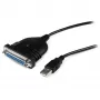 StarTech.com 6 ft USB auf DB25 Parallel Druckeradapterkabel - M/F