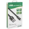 InLine Lightning USB-Kabel, für iPad, iPhone, iPod, schwarz/alu, 1m MFi-zertifiziert