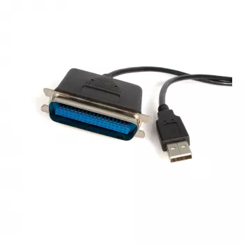 StarTech.com 6 ft USB-auf-Parallel-Druckeradapter - M/M, Schwarz, Centronics, USB A, 1,9 m, Stecker/Stecker, USB A, Centronics 36