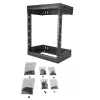 StarTech.com 12U 19 Zoll Wandmontage Netzwerkschrank - Einstellbare Tiefe 12-20 Zoll 2-Pfosten Open-Frame Serverraum-Rack für AV/Daten/IT-Kommunikation/Computerausrüstung/Switch mit Käfigmuttern & Schrauben