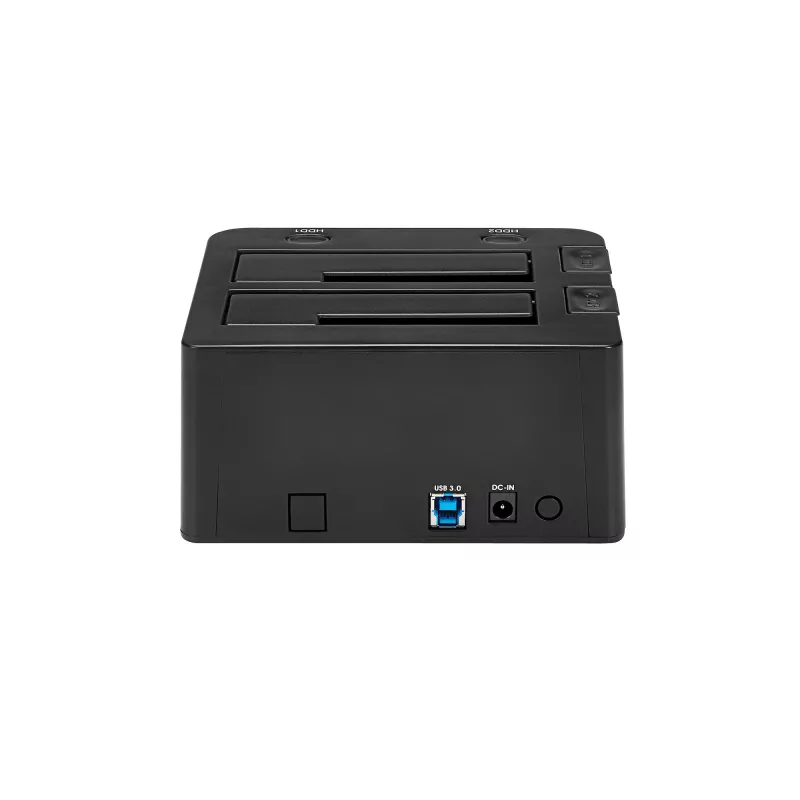 StarTech.com Dual-Bay USB 3.0 auf SATA Festplatten-Dockingstation, USB-Festplattendock, externes 2,5/3,5 Zoll SATA I/II/III SSD/HDD Dockingstation, Hot-Swap-Festplattenschacht, Top-Loading