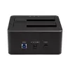 StarTech.com Dual-Bay USB 3.0 auf SATA Festplatten-Dockingstation, USB-Festplattendock, externes 2,5/3,5 Zoll SATA I/II/III SSD/HDD Dockingstation, Hot-Swap-Festplattenschacht, Top-Loading
