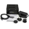 StarTech.com Dual-Bay USB 3.0 auf SATA Festplatten-Dockingstation, USB-Festplattendock, externes 2,5/3,5 Zoll SATA I/II/III SSD/HDD Dockingstation, Hot-Swap-Festplattenschacht, Top-Loading