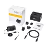 StarTech.com Dual-Bay USB 3.0 auf SATA Festplatten-Dockingstation, USB-Festplattendock, externes 2,5/3,5 Zoll SATA I/II/III SSD/HDD Dockingstation, Hot-Swap-Festplattenschacht, Top-Loading